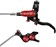 Hope EVO GR4 Disc Brake and Lever Set - Left Hand, Post Mount, 4-Piston, Braided Hydraulic Hose, Black/Red