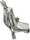 SRAM Code Ultimate Stealth Disc Brake and Lever - Rear, Post Mount, 4-Piston, Carbon Lever, Titanium Hardware, Black/Silver, C1 