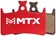 MTX Red Label RACE Disc Brake Pads - Ceramic/Kevlar Compound, Hope Tech 3 and Tech 4 E4 and RX4, 4-Piston, Single Set