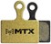 MTX Gold Label HD Disc Brake Pads - Ceramic/Kevlar Compound, Shimano Road XTR 9100 / GRX / Dura-Ace Road, 2-Piston, Single Set