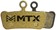 MTX Gold Label HD Disc Brake Pads - Ceramic/Kevlar Compound, SRAM G2 / Guide / Level 4P / Trail, 4-Piston, Single Set
