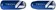 Hope Tech 4 Brake Lever Reservoir Lid - Blue, Pair