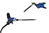 Hope Tech 4 E4 Disc Brake and Lever Set - Rear, Hydraulic, Post Mount, Blue