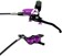 Hope Tech 4 E4 Disc Brake and Lever Set - Front, Hydraulic, Post Mount, Purple