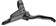 Tektro HD-T280 Disc Brake and Lever - Front, Hydraulic, Post Mount, Black 