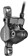 Tektro HD-T280 Disc Brake and Lever - Rear, Hydraulic, Post Mount, Black 