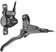 Tektro HD-T280 Disc Brake and Lever - Rear, Hydraulic, Post Mount, Black 