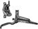 TRP DH-R EVO HD-M846 Disc Brake and Lever - Rear, Hydraulic, 4-Piston, Post Mount, Black 