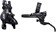 Shimano Deore XT BL-M8100/BR-M8100 Disc Brake and Lever - Front, Hydraulic, Post Mount, 2-Piston, Finned Pads, I-SPEC EV Clamp Band, Black 