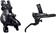 Shimano Deore XT BL-M8100/BR-M8100 Disc Brake and Lever - Rear, Hydraulic, Post Mount, 2-Piston, Finned Pads, I-SPEC EV Clamp Band, Black