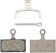 Shimano G05S-RX Disc Brake Pad and Spring - Resin Compound, Stainless Steel Back Plate, Box/25 pair