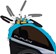 Burley D'Lite X Child Trailer - Double, Aqua 