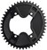 Wolf Tooth Elliptical Aero 110 Asymmetric BCD Chainring - 46t, 110 Asymmetric BCD, 4-Bolt, Drop-Stop ST, For Shimano GRX 800 Series, Black