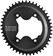 Wolf Tooth Elliptical Aero 110 Asymmetric BCD Chainring - 46t, 110 Asymmetric BCD, 4-Bolt, Drop-Stop ST, For Shimano GRX 800 Series, Black