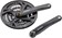 Shimano Acera FC-M371-L Crankset - 175mm, 9-Speed, 48/36/26t, Riveted, Square Taper JIS Spindle Interface, Black