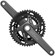 Shimano CUES FC-U6010-2 Crankset - 170mm, 11-Speed, 46/32t, Asymmetric 110 BCD, Hollowtech II, Black