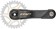 TRP CK-9050 EVO Crankset - 165mm, 12-Speed, For 68/73mm Frame BB, DM CINCH Chainring Interface, 30mm Spindle, Carbon, Black/Gold