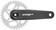 TRP CK-8070 DH Crankset - 165mm, 7-Speed, For 83mm DH Frame BB, DM CINCH Chainring Interface, 30mm Spindle, Sandblasted Black 