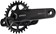 Samox Silver TM-1 Crankset - 155mm, 3-Bolt Direct Mount 30t Chainring, 24mm Chromoly Spindle, Black