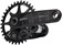 Samox Silver DH-1 Crankset - 155mm, 3-Bolt Direct Mount 34t Chainring, 28.99mm Aluminum Spindle, Black