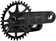 Samox Silver DH-1 Crankset - 155mm, 3-Bolt Direct Mount 34t Chainring, 28.99mm Aluminum Spindle, Black