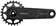 Samox Silver DJ-1 Crankset - 160mm, 3-Bolt Direct Mount 25t Chainring, 24mm Chromoly Spindle, Black
