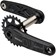 Samox Silver DJ-1 Crankset - 160mm, 3-Bolt Direct Mount 25t Chainring, 24mm Chromoly Spindle, Black