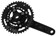 Samox X3s Crankset - 175mm, 9/10 Speed, 40/30/22t, 96/64 BCD, JIS Square Taper Spindle Inferface, Black 