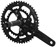 Samox G3 Crankset - 170mm, 10-11 Speed, 44/28t, 104/64bcd, 24mm Spindle, Black