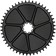 Wolf Tooth Aero Direct Mount Chainring - 50t, Direct Mount SRAM 8-Bolt, Drop-Stop B, Black