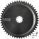 Wolf Tooth Aero Direct Mount Chainring - 50t, Direct Mount SRAM 8-Bolt, Drop-Stop B, Black