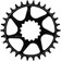 e*thirteen Helix Guidering - 30t, 10/11/12-Speed, 52/55mm Flip Flop CL, 3/5mm Offset, e*thirteen DM, Black
