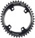 Wolf Tooth Elliptical Shimano 110 Asymmetric BCD Chainring - 42t, 110 Asymmetric BCD, 4-Bolt, Drop-Stop, For Shimano GRX Cranks, Black