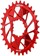 Wheels Manufacturing Direct Mount Chainring - 30t, SRAM 3-Bolt Direct Mount, 3mm Offset, T-Type Chain Compatible, Red