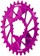 Wheels Manufacturing Direct Mount Chainring - 30t, SRAM 3-Bolt Direct Mount, 3mm Offset, T-Type Chain Compatible, Purple