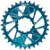 Wheels Manufacturing Direct Mount Chainring - 32t, SRAM 3-Bolt Direct Mount, 3mm Offset, T-Type Chain Compatible, Teal