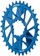 Wheels Manufacturing Direct Mount Chainring - 32t, SRAM 3-Bolt Direct Mount, 3mm Offset, T-Type Chain Compatible, Blue
