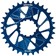 Wheels Manufacturing Direct Mount Chainring - 32t, SRAM 3-Bolt Direct Mount, 3mm Offset, T-Type Chain Compatible, Blue