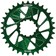 Wheels Manufacturing Direct Mount Chainring - 32t, SRAM 3-Bolt Direct Mount, 3mm Offset, T-Type Chain Compatible, Green