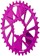 Wheels Manufacturing Direct Mount Chainring - 34t, SRAM 3-Bolt Direct Mount, 3mm Offset, T-Type Chain Compatible, Purple