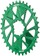 Wheels Manufacturing Direct Mount Chainring - 34t, SRAM 3-Bolt Direct Mount, 3mm Offset, T-Type Chain Compatible, Green