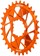 Wheels Manufacturing Direct Mount Chainring - 30t, SRAM 3-Bolt Direct Mount, 3mm Offset, Compatible with Hyperglide+ Chain, Orange