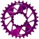 Wheels Manufacturing Direct Mount Chainring - 30t, SRAM 3-Bolt Direct Mount, 3mm Offset, Compatible with Hyperglide+ Chain, Purple