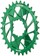 Wheels Manufacturing Direct Mount Chainring - 30t, SRAM 3-Bolt Direct Mount, 3mm Offset, Compatible with Hyperglide+ Chain, Green