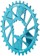 Wheels Manufacturing Direct Mount Chainring - 32t, SRAM 3-Bolt Direct Mount, 3mm Offset, Compatible with Hyperglide+ Chain, Teal