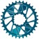 Wheels Manufacturing Direct Mount Chainring - 32t, SRAM 3-Bolt Direct Mount, 3mm Offset, Compatible with Hyperglide+ Chain, Teal