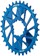 Wheels Manufacturing Direct Mount Chainring - 32t, SRAM 3-Bolt Direct Mount, 3mm Offset, Compatible with Hyperglide+ Chain, Blue