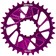 Wheels Manufacturing Direct Mount Chainring - 32t, SRAM 3-Bolt Direct Mount, 3mm Offset, Compatible with Hyperglide+ Chain, Purple