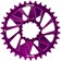 Wheels Manufacturing Direct Mount Chainring - 34t, SRAM 3-Bolt Direct Mount, 3mm Offset, Compatible with Hyperglide+ Chain, Purple