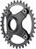 Shimano STEPS SM-CRE80-B Chainring - 34T Without Chainguard, 55mm Chainline, Black